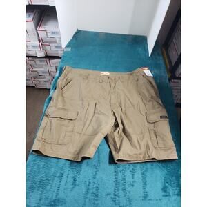 Wrangler Cargo Shorts Size 48 Mens Beige Stretch Preppy Work Relaxed NWT
